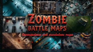 510 Zombie Apocalypse Battle Maps for TTRPG and VTTRPG