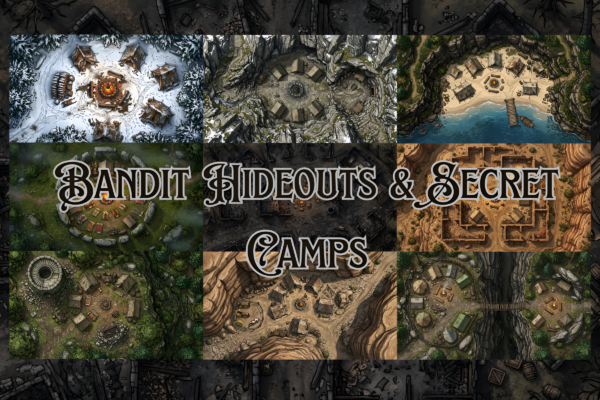 12 Mythic Realms – 1800 Fantasy Battle Maps -April 2026 Edition