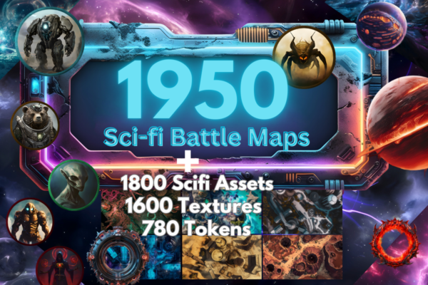 1950 Sci-Fi Battle Maps( Maps, Assets, Textures)