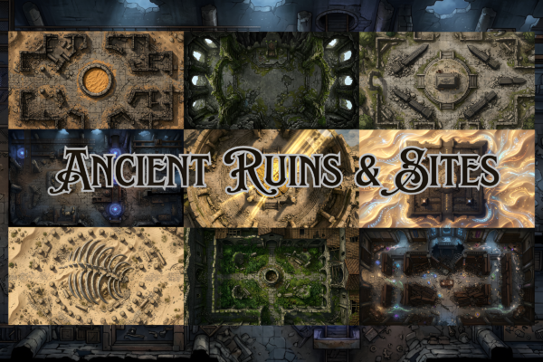 2 Mythic Realms – 1800 Fantasy Battle Maps -April 2026 Edition