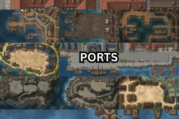 Pirate Battle Maps: Seas of Adventure