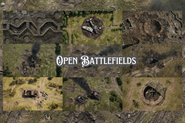 32 World War II Frontlines – 500+ Battle Maps for TTRPG & VTT