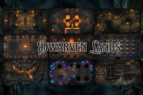 37 Mythic Realms – 1800 Fantasy Battle Maps -April 2026 Edition