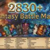 Vol 2 2830 fantasy battlemaps 2830 + Fantasy Battle maps for TTRPG and VTTRPG