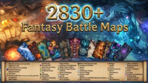 Vol 2 2830 fantasy battlemaps 2830 + Fantasy Battle maps for TTRPG and VTTRPG