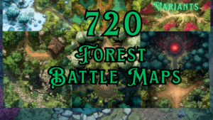 kickstarter title Forest Battle Map Pack – 720 RPG Maps