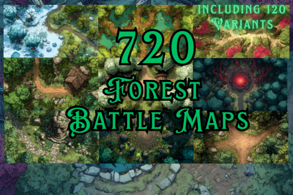 Forest Battle Map Pack – 720 RPG Maps