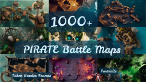 tytul Battle Maps – Pirate Isles Exploration, Rpg Maps