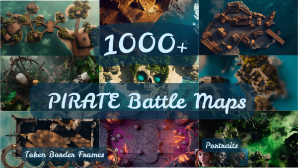 tytul Battle Maps – Pirate Isles Exploration, Rpg Maps